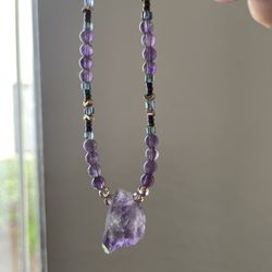 Amethyst Beaded Bracelet 