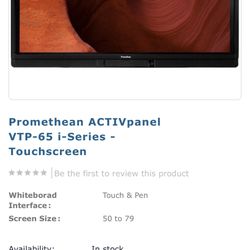 Promethean Promethean ACTIVpanel VTP-65 i-Series