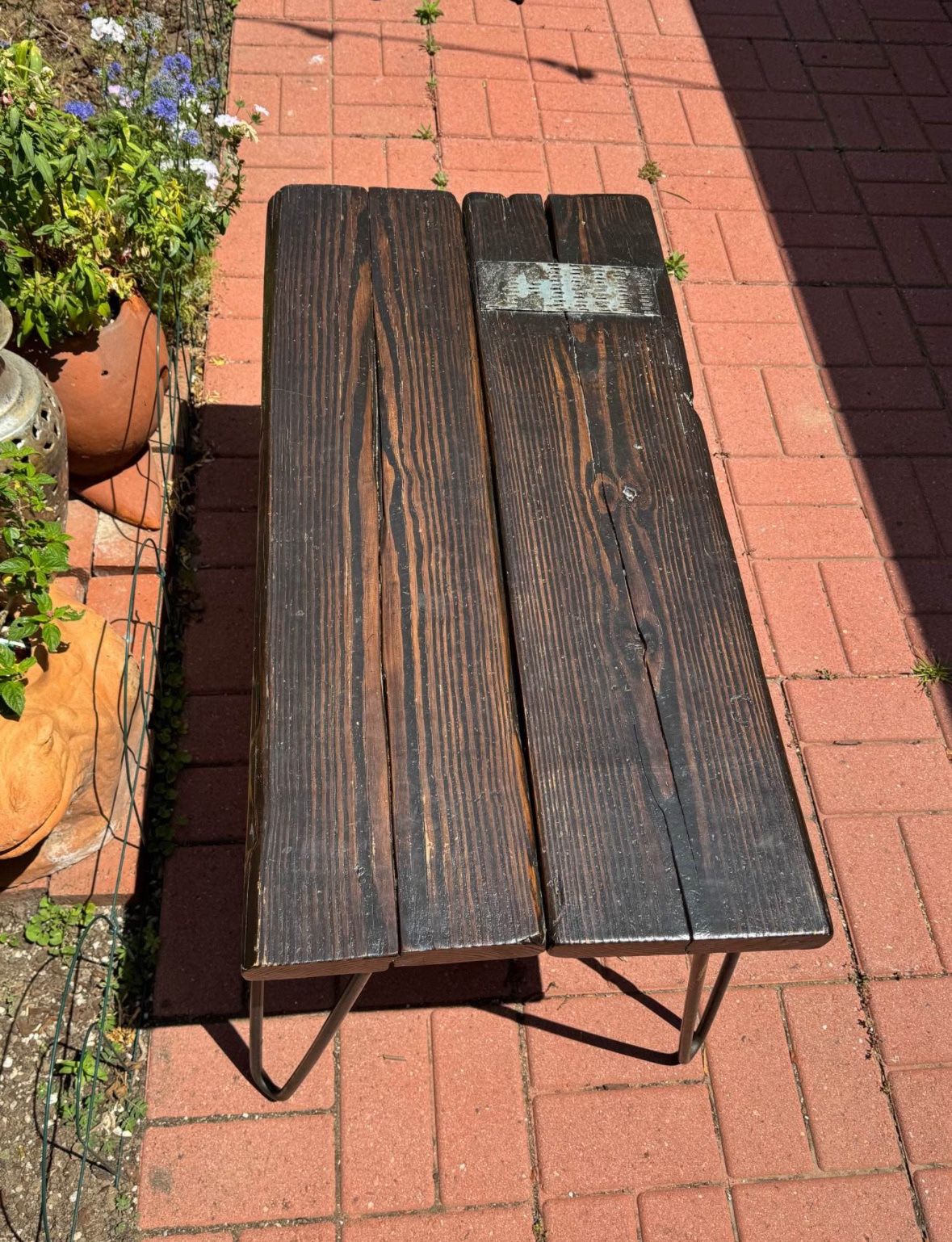Rustic Industrial Wood Table / Bench