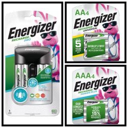 Energizer AA & AAA Rechargeable Batteries & Charger