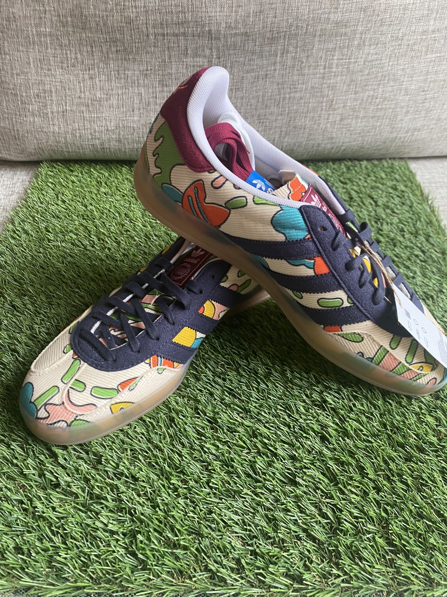 adidas gazelle silver green womens Adidas x Sean Wotherspoon Mens Gazelle Indoor Shoes main image 0