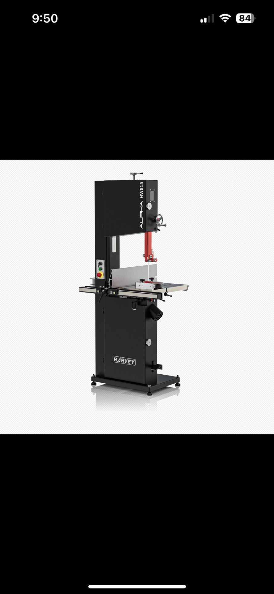 Brand New Harvey Bandsaw HW615Pro