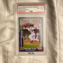 Mike Trout Rookie PSA 8
