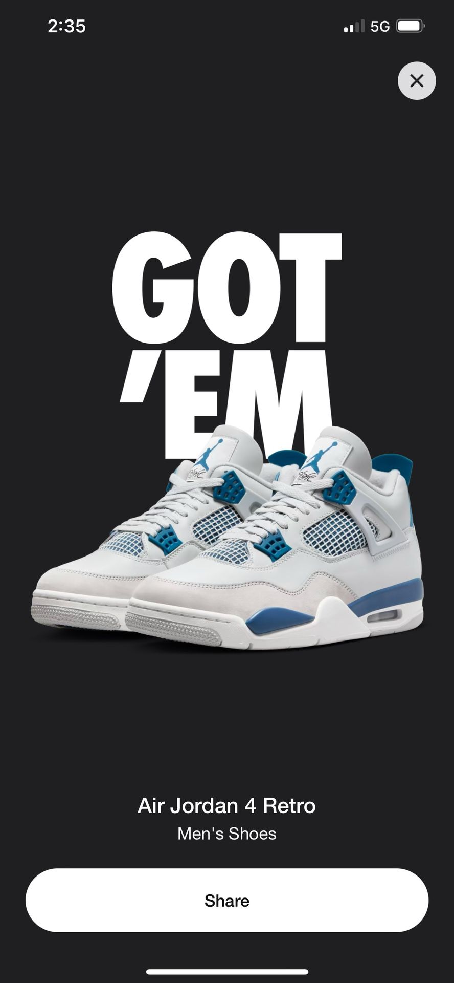 Jordan 4s Military Blue