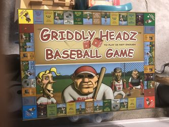 Griddly Headz baseball Board Game
