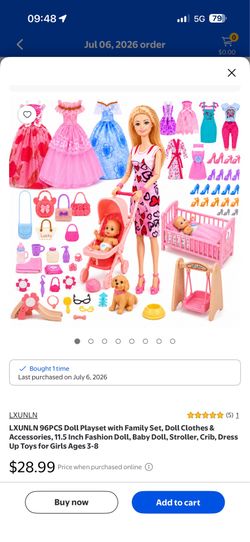 New Barbie 96 pcs family set
