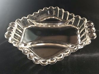 Heisey Crystolite 3 part relish dish