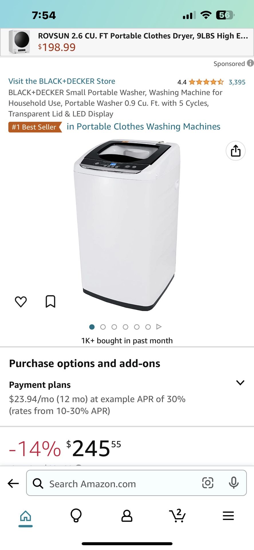 Brand new portable washer