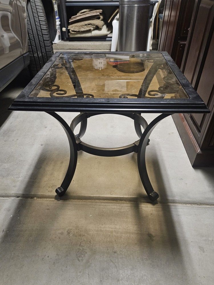 Square Glass Patio Table