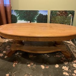 Solid Oak Coffee Table 