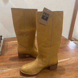 Frye Camryn Campus Tall Pull On Banana Boot
