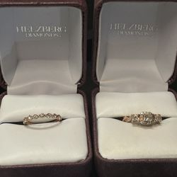 Engagement Ring And Wedding Band Combo