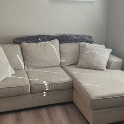 Living Spaces Sectional Couch 