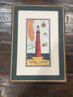 Jupiter Island Florida Light House Framed Art
