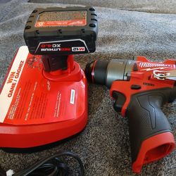 12v Fuel Brushless Hammer Drill And Battery 4ah With Charger 