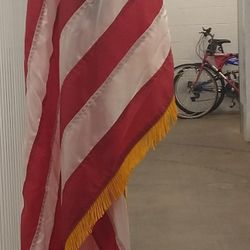 5' AMERICAN FLAG ON 9' POLE/FREE DELIVERY 