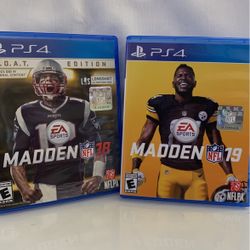 PlayStation PS4 Madden NFL 18 & Madden NFL 19 Game