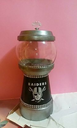 Raiders Candy Jar.