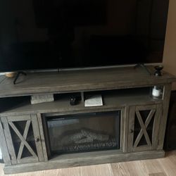 Tv Stand With Fire Place 