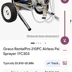 Graco Smart control Airless Paint Sprayer Retails For $1,700 Before Tax Selling For $500 The Hoses Are Dirty Still Work Fine The Machine Works Excelle