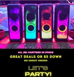 🎶The Ultimate Party Speaker, Portable Speaker, Just $5 Down!  JBL PartyBox Ultimate– Bluetooth Speaker 🎶