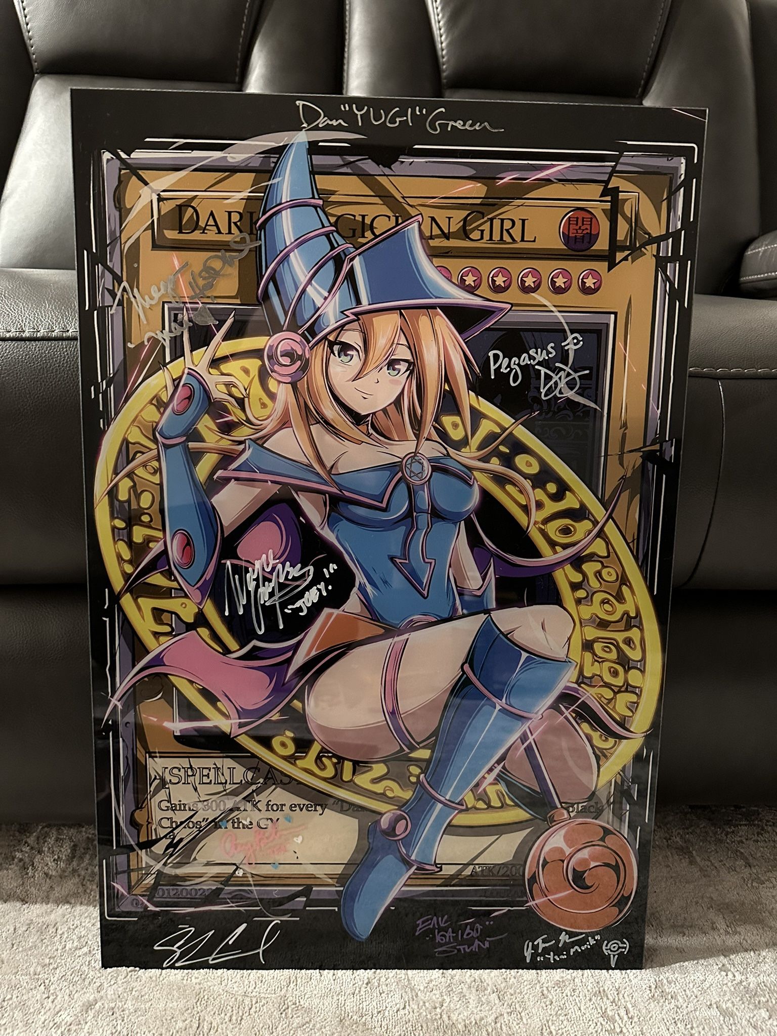 Signed Dark Magician Girl Poster