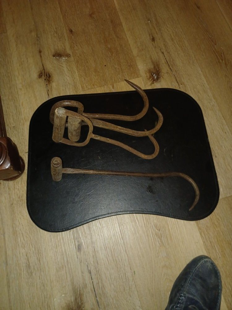4 Vintage Hay Hooks