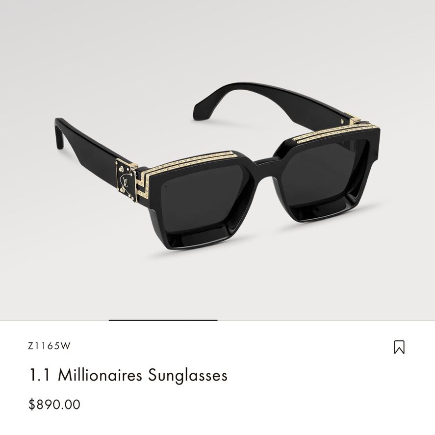 Louis Vuitton 1.1 Millionaires Sunglasses Z1165W 93L 55-17-145