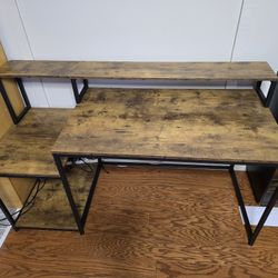 Desk w/Printer Stand