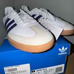 Adidas Samba Purple White Sz. 9.5 Mens, 11 Women’s 