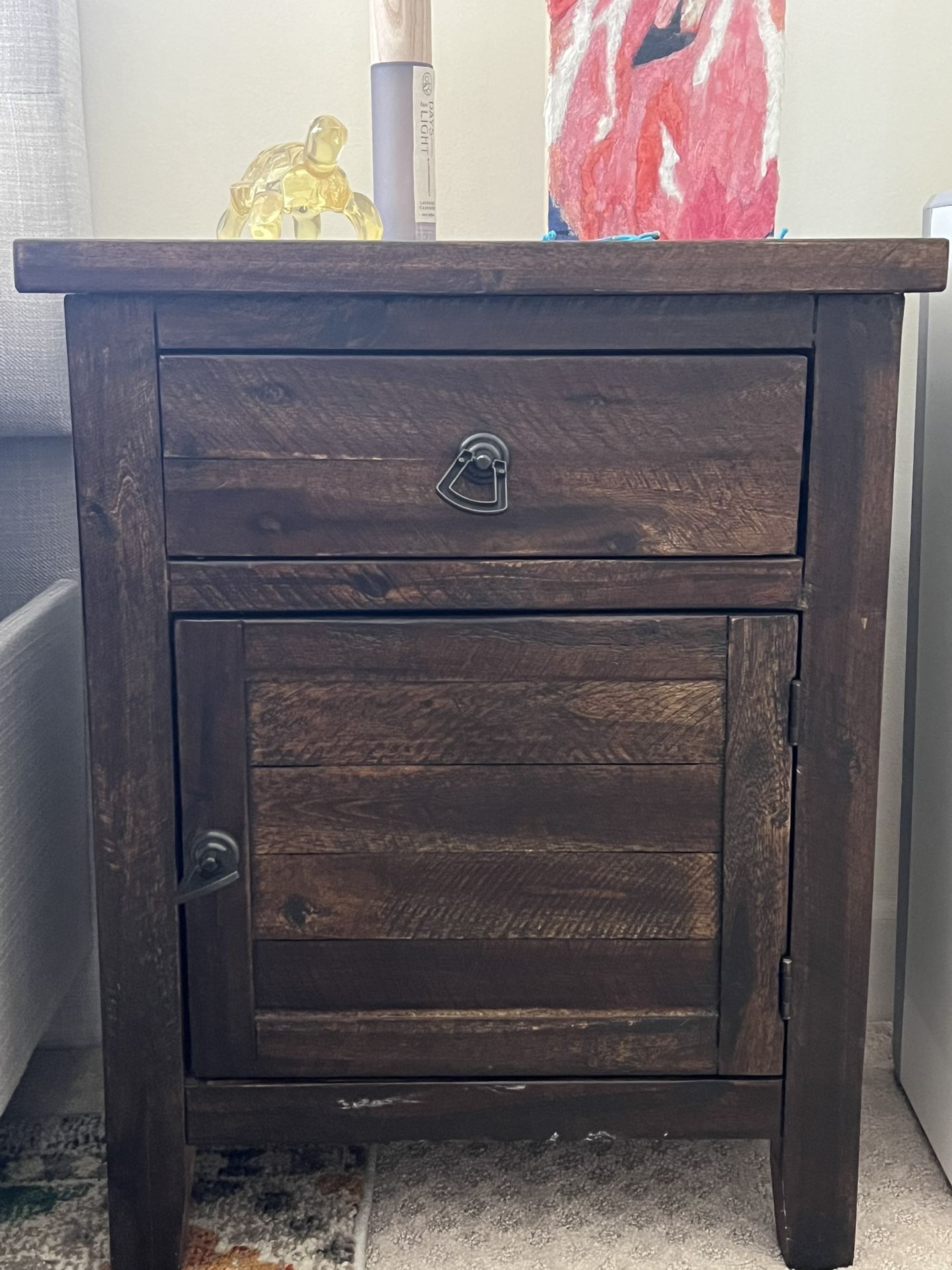 Wooden Nightstands With Storage (2)