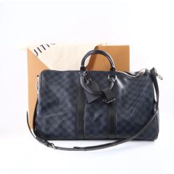 LOUIS VUITTON N41349  Keepall 45 Damier Cobalt Coated Canvas Bag