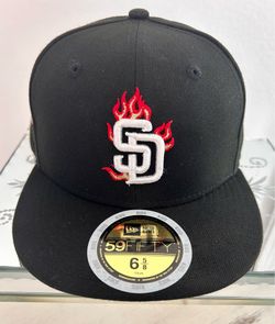 San Diego Padres Youth Kids 59FIFTY Flame Hat 6 5/8