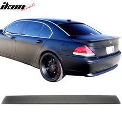 Fits 2002-2008 BMW E65 7 Series Pre LCI AC Style Matte Black Rear Roof Spoiler Wing