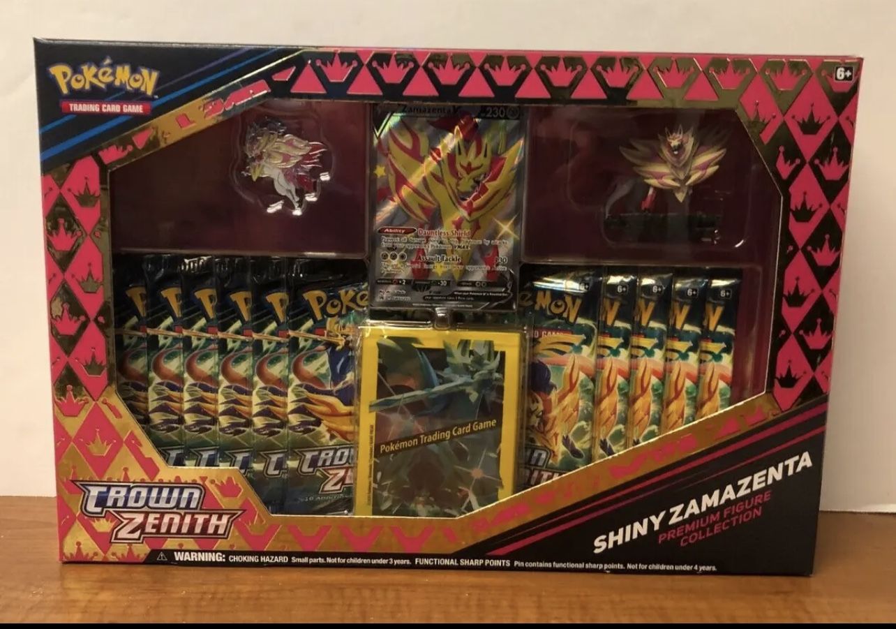 Crown Zenith Shiny Zamazenta Premium Collection Box 