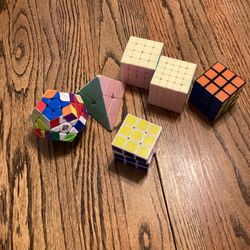 Lot Of 6 Rubik’s Cube/ Twisty Puzzles 