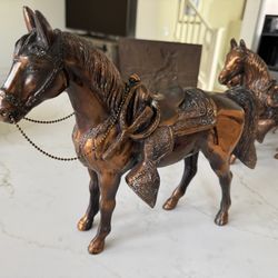 Collectible Vintage Copper Bronze Horses