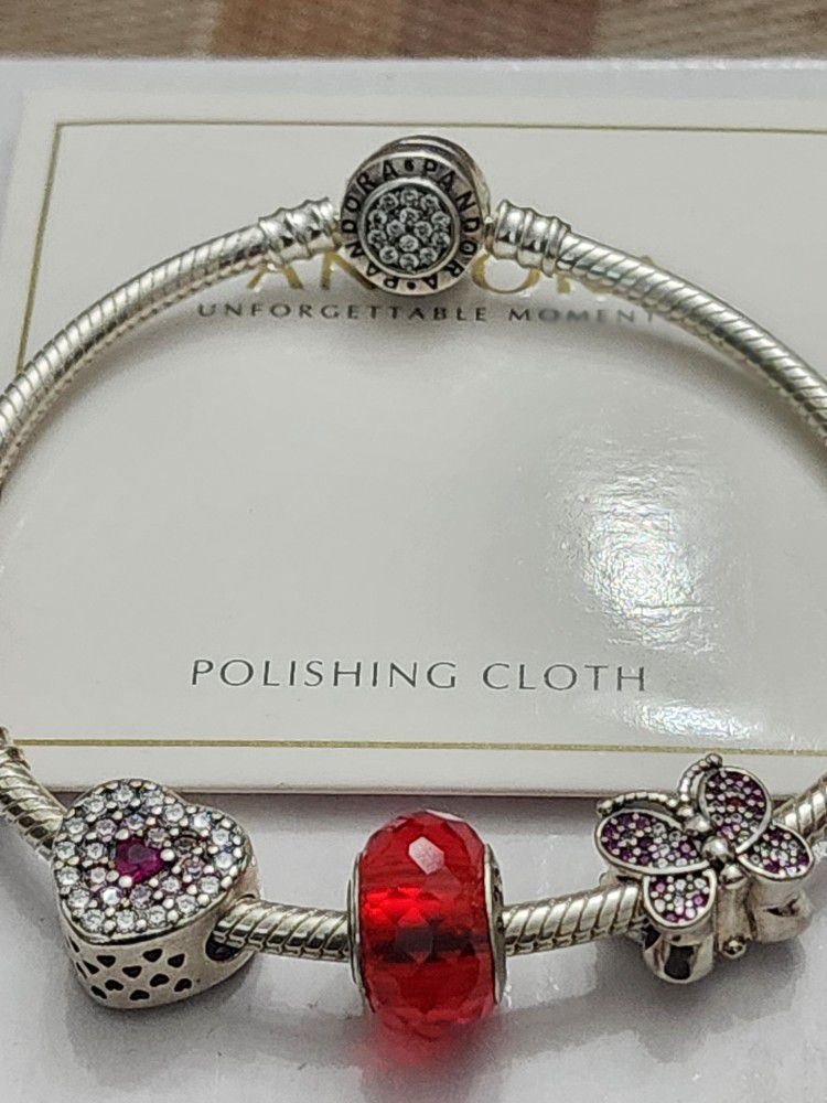  Pandora Bracelet With Charms 