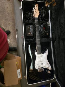 Optek Fretlight 400 Series Electric Guitar (+Footswitch, Cables, & Extra Strings)