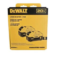 Dewalt 20v 6Ah Batteries 2-pack For 145