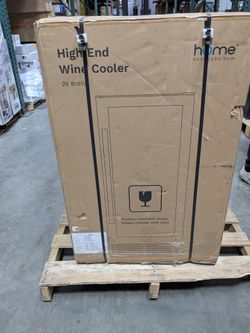HOMELABS 25 BOTTLES HIGH-END WINE COOLER STANDALONE DUAL-ZONE MINI - BLACK