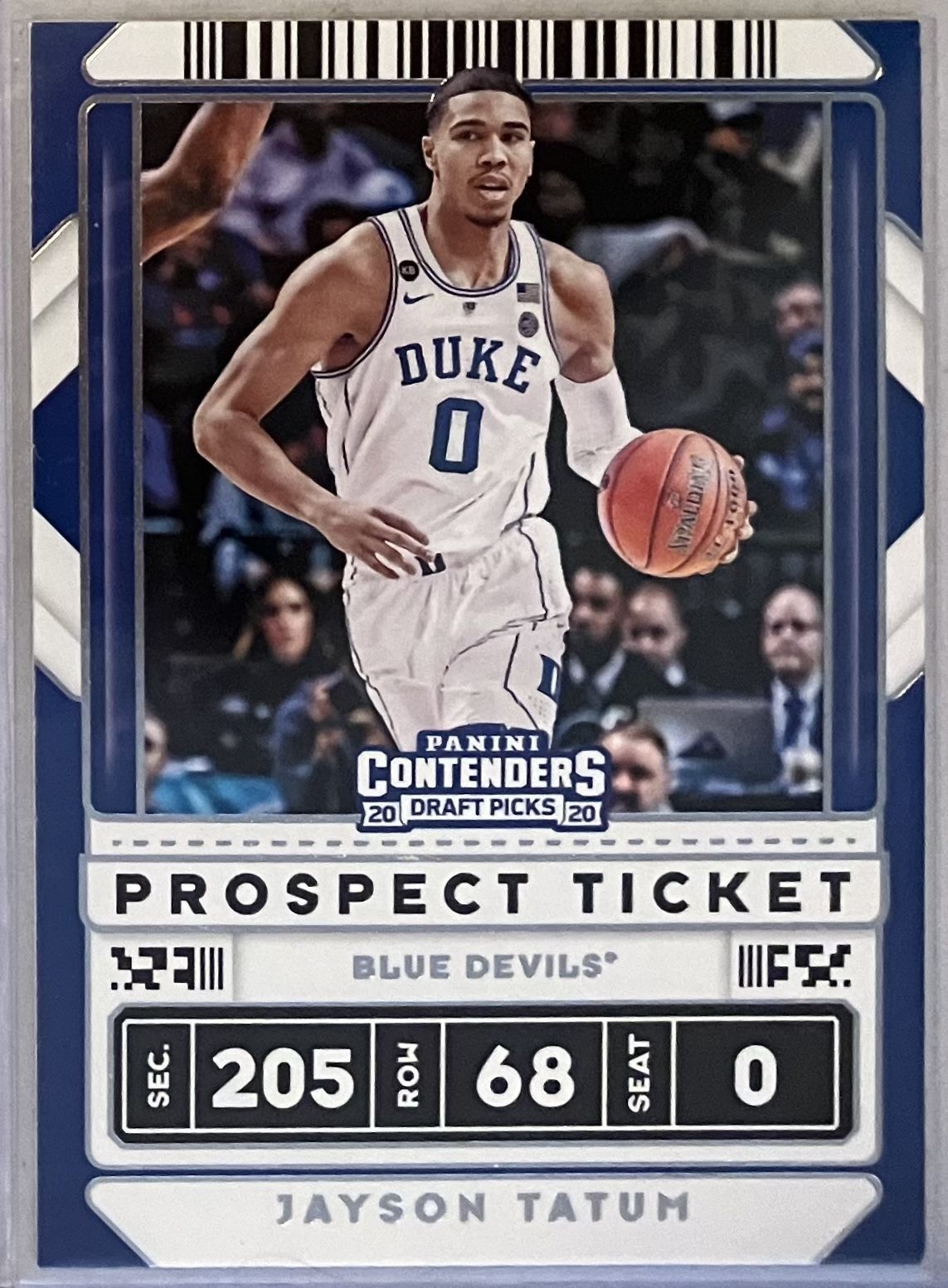 2020 Panini Contenders Draft Picks JAYSON TATUM Prospect Ticket #8 Duke