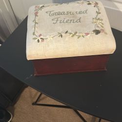 Hand embroidered Treasure Box