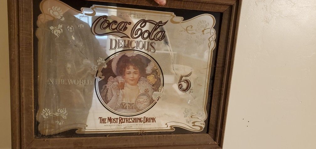 Coca Cola Mirror Sign
