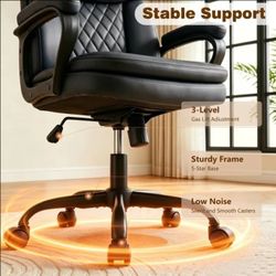 NEW - Leather Office / Home Chair