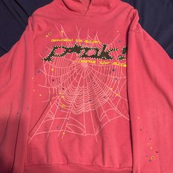 Spider Worldwide Sp5der Pink P*nk (Punk) Hoodie Size XL