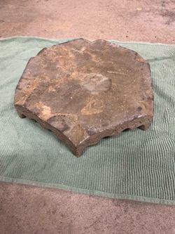 Vintage Stone Unique Octagonal Shape Large Handcrafted Stand