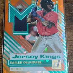 Kaelen Culpepper Orange Velocity Prospect Jersey Kings Patch 