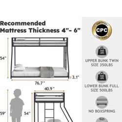 Twin Over Full Bunkbed 