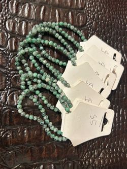 Green zoisite gemstone bracelet $5 each